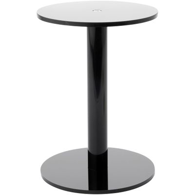 Plymor Black Acrylic Round Barbell Pedestal Display Riser, 6.375" H x 4.5" D (3/16" Thick) (3 Pack)