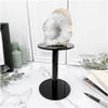 Plymor Black Acrylic Round Barbell Pedestal Display Riser, 6.375" H x 4.5" D (3/16" Thick) (3 Pack) view 2
