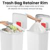 iTouchless SoftStep 13.2 Gal / 50L Step Pedal Kitchen Trash Can with Odor Filter, Durable Dent-Proof Construction and Stainless Steel Trim, Garbage Bin with Lid for Home Office, Bedroom, White Plastic view 4