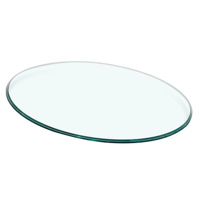 Cabilock Round Tempered Glass Table Top Thick Glass Surface for Dining and Tea Tables Diameter Shatterproof Design Easy to and Kitchen Use