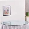 Cabilock Round Tempered Glass Table Top Thick Glass Surface for Dining and Tea Tables Diameter Shatterproof Design Easy to and Kitchen Use view 2
