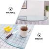 Cabilock Round Tempered Glass Table Top Thick Glass Surface for Dining and Tea Tables Diameter Shatterproof Design Easy to and Kitchen Use view 3