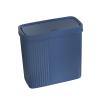 Bothyi Slim Narrow Bathroom Trash Can 11x5.3x10.7inch Lightweight for College Dorm Rooms Wastebasket Garbage Container, Blue view 1