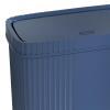Bothyi Slim Narrow Bathroom Trash Can 11x5.3x10.7inch Lightweight for College Dorm Rooms Wastebasket Garbage Container, Blue view 2