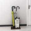 Umbrella Stand, Metal Umbrella Stand, Home Lobby Umbrella Stand Hotel Commercial Umbrella Stand Door Storage Artifact Barrel Hanging Placed view 3