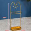 POLGDW Umbrella Holder Umbrella Stand Metal Cat Wrought Iron Umbrella Stand Cafe Office Home Long and Short Umbrella Storage Rack Umbrella Holder for Entryway Umbrella Rack Umbrella Organ (Goud 30* view 2