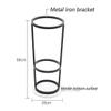 POLGDW Umbrella Stand Iron Umbrella Stand Marble Base Umbrella Stand Hotel Umbrella Lobby Umbrella Storage Bucket Umbrella Rack Umbrella Stand (Black 25 * 55cm) view 2