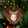 Babys 1st Xmas Ornament 2026, Personalized First Christmas Ornaments with Photo & Name, New Baby Ornament Gifts for Christmas, Birthday, Custom New Baby Presents, Baby Keepsake Ornaments view 3