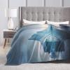 WZYWHJ Blankets 40"x30" - Lightweight, Durable, and Compact Anti-Wrinkle Blanket for Bed, Sofa, Camping, Cinema, and Travel Icebergs Picture view 3