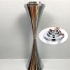 Free Standing Ashtray, Tall Outdoor Standing Ashtray with Lid, Chrome Adjustable Stand Ash Butt Holder for Home Patio, Windproof Outside Standing Ash Tray for Outside Patio Home view 1
