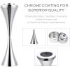 Free Standing Ashtray, Tall Outdoor Standing Ashtray with Lid, Chrome Adjustable Stand Ash Butt Holder for Home Patio, Windproof Outside Standing Ash Tray for Outside Patio Home view 3