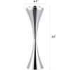 Free Standing Ashtray, Tall Outdoor Standing Ashtray with Lid, Chrome Adjustable Stand Ash Butt Holder for Home Patio, Windproof Outside Standing Ash Tray for Outside Patio Home view 4