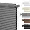 MoDanCeQ No Drill Cordless 1.5" Blackout Cellular Shades for Windows, Thermal Insulated, Noise Reduction, Room Darkening Honeycomb Blinds for Home, Light Gray, 28.5" W x 48" H view 1