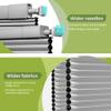MoDanCeQ No Drill Cordless 1.5" Blackout Cellular Shades for Windows, Thermal Insulated, Noise Reduction, Room Darkening Honeycomb Blinds for Home, Light Gray, 28.5" W x 48" H view 2