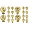 LUOZZY 40 pcs Christmas Candle Clips Metal Xmas Candle Holder Glitter Iron Candle Clamp for DIY Christmas Tree Holiday Party Supplies - Gold view 1