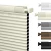 MoDanCeQ No Drill Cordless 1.5" Blackout Cellular Shades for Windows, Thermal Insulated, Noise Reduction, Room Darkening Honeycomb Blinds for Home, Beige, 54" W x 64" H view 1