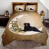 Labrador Quilt Set, Lab Quilt Personalized, Labrador Set King Size Quilt Set All Season Bedding Bedroom Dog Decorative Set For Teens Adults (Love You To The Moon And Back, Black Lab) view 1