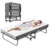 Espsilto 75''x46'' Large Folding Bed with Mattress for Adult - Sturdy Rollaway Bed for Guest with Automatic Leg OpeningReinforced Steel Pipe view 1