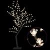 Christmas Tree 128 LEDs Warm White Light Cherry Blossom 4 ft,Artificial Christmas Tree with Warm White LED Cherry Blossoms for Indoor and Outdoor Use Seasonal Holiday Decorations, Christmas Decor view 2