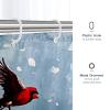 DESIHOM Christmas Boxer Dog Shower Curtain Set 72 Inch, Funny Puppy Xmas Red Truck Bathroom Decor, Pet Printed Fabric Bath Accessories view 3