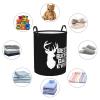 Best Buckin Dad Ever Large Laundry Basket,Bathroom,Waterproof,Collapsible Round Clothes Basket Freestanding Laundry Hamper view 3