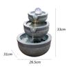 Indoor Fountain Modern Running Water Ornaments Circulating Water Living Room Fortune Desktop Feng Shui Ball Humidification Business Gifts Tabletop Fountain view 2