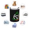 Celtic Knot Irish Large Laundry Basket,Bathroom,Waterproof,Collapsible Round Clothes Basket Freestanding Laundry Hamper view 3