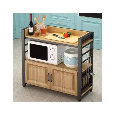 yanzhuen001 Kitchen Mobile Shelf, Kitchen Table Vegetable Cutting Table Kitchen Storage Rack Multifunctional Operation Table Simple Small Long Table for Household Use,Cart