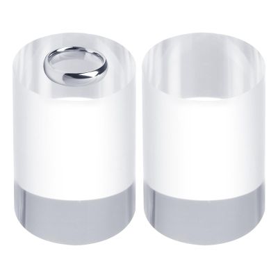 uxcell 2pcs Acrylic Cylinder Display Blocks, 40 x 60 mm/1.6" x 2.4" Clear Jewelry Display Base Polished Cube Riser Stand Display Holder Base for Bracelet Ring Jewelry Cosmetics Crafts