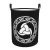 Norse Mythology Viking Large Laundry Basket,Bathroom,Waterproof,Collapsible Round Clothes Basket Freestanding Laundry Hamper view 1