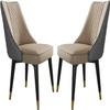 2PCS Dining Chair, Upgraded Latex Cushion Back Chair, Italian Cafe/Western Restaurant/Dessert Shop Leisure Chair, Iron Black Gold Chair Leg Home Bedroom Makeup Chair (Color : F) view 1