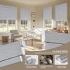 MoDanCeQ No Drill No Tools Roller Shades for Windows, Blackout Cordless Jacquard Fabric Roller Blinds for Indoor Windows, Easy to Install Window Shades for Home, Office, Grey, 58" W x 60" H view 4
