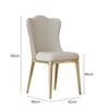 Dining Chairs Set of 2 PU Leather Upholstered Kitchen Chairs Featured Tub Chair with High Backrest and Metal Legs for Dining Room, Living Room, Bedroom, Lounge Reception view 3