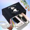 LEVLO Witch Canvas Tote Bag - Witchy Gift with Soul Of a Witch & Heart Of a Hippie Shoulder Bag - Magic Merchandise view 2