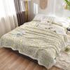 FortuneHouse8 Christmas Sherpa Blanket Merry Chrismtas Sherpa Throw Blanket Soft Cozy Fuzzy Snowflake Yellow Fleece Flannel Plush Blankets Warm Throw Blankets for Couch Sofa Bed 50" x 60" view 4