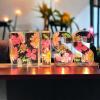 Handmade Floral Night Light, Floral Resin Night Light Letter, Floral Resin Letter Lamp with LED Light, Handmade Floral Resin Letter Night Light, Personalized DIY Floral Letter Name Night Light (X) view 3