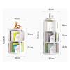 MUYRJLZX Bookshelf Tower Standing Bookcase Wood Plastic 360 Rotating Bookshelf Storage Shelf Multi-Layer Bookshelves Floor Standing Book Shelf Study Corner view 3
