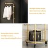 GIZNXBA Coat Rack Freestanding Metal, Coat Rack Stand With Hooks And Baskets, Metal Hall Tree With Storage, Hat Hanger Garment Storage Holder With Wheels For Clothes, Bags, Umbrellas(/White,A) view 4