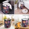 Laundry Basket Christmas Santa Claus Reindeer Xmas Tree,Waterproof Collapsible Clothes Hamper New Year's Eve Fireworks,Large Storage Bag for Bedroom Bathroom view 4