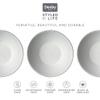 Denby - Impression Mixed Color Cereal Bowls Set of 4-18.6oz Dishwasher Microwave Safe - Scratch Chip Resistant - Modern Angular Shape - Tableware for Nibbles, Dips, Side Dishes, Cereal & Desserts view 3