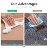 MontVoo Bath Mat Runner - Long Non Slip Absorbent Quick Dry Thin Bath Rug for Bathroom Floor Mat - Rubber Backed - Stain Resistant - Easy Care - Brown 17"x70" view 3