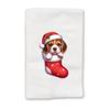 Adorable Christmas Stocking Kitchen Hand Towel | Beagle | Pet Animal Lover Gifts view 2