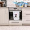 Adorable Christmas Elf Kitchen Hand Towel | Border Collie | Pet Animal Lover Gifts view 3