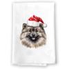 Adorable Christmas Kitchen Hand Towel | Keeshond | Pet Animal Lover Gifts view 1