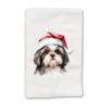 Adorable Christmas Kitchen Hand Towel | Shih Tzu | Pet Animal Lover Gifts view 2
