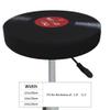 WIORUTI Custom Round Stool Cover Personalized Stool Seat Cover Add Your Logo Text Photo Customized Washable Bar Chair Cushion Case for Home Hotel Use, DarkRed-14 Inch view 4