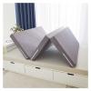 YUEYUZ Folding Mattress, 3.5inch Thick Tri-Folding Memory Form Mattress, Portable Floor Bed, Foldable Floor Mattress Guest Bed for Camping, with Removable and Washable Cover(Gray,120x190cm/47x75in) view 1