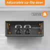 Anwick Metal Wall Storage Cabinet with Locking Door, Garage Cabinets for Tool Storage, Wall-Mounted Storage Cabinets for Garage Office Warehouse, Easily Assembled (Black-1) view 4