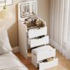 Dressing table storage cabinet all in one, multifunctional flip top dressing table, bedroom dressing table with lighted mirror, with mobile dressing stoolSuitable for bedroom(White,48cm/18.9in) view 3