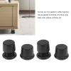 lvifloae Furniture Riser Set 4pcs Height Adjustable Furniture Riser Wear Resistant Non Slip Furniture Pads for Coffee Machine Sofa Bed Chair Table Desk and Couches (Black) view 3